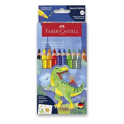 Faber-Castell Pastelky Colour Grip Dinosaurus 10 barev