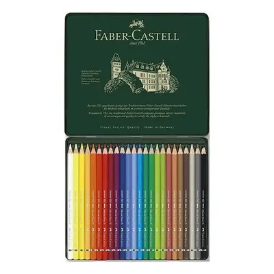 Faber-Castell Akvarelové pastelky Faber-Castell Albrecht Dürer plechová krabička, 24 barev