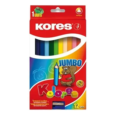 Kores Pastelky Kores Kolores Jumbo 12 barev