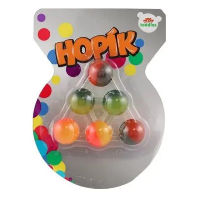 Teddies Hopík/míček 3cm 6ks duhový