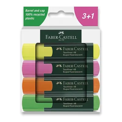 Faber-Castell Zvýrazňovač Textliner 48 - sada 4 barev