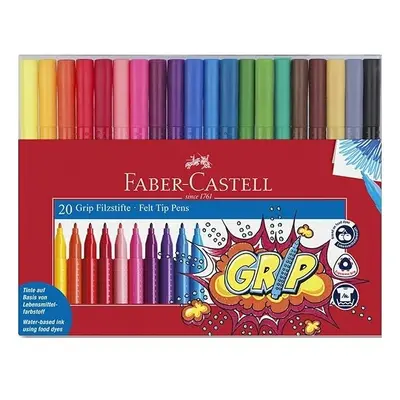 Faber-Castell Dětské fixy Faber-Castell Grip 20 barev