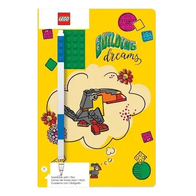 Lego Stationery Zápisník A5 s modrým perem - Building Dreams