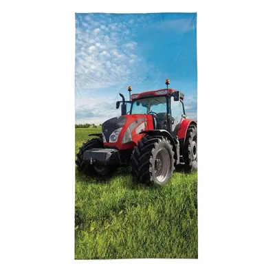 Detexpol Osuška Traktor red 70x140 cm