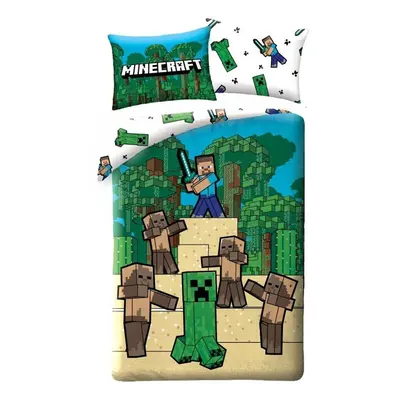 Halantex Povlečení Minecraft Creeper a Steeve