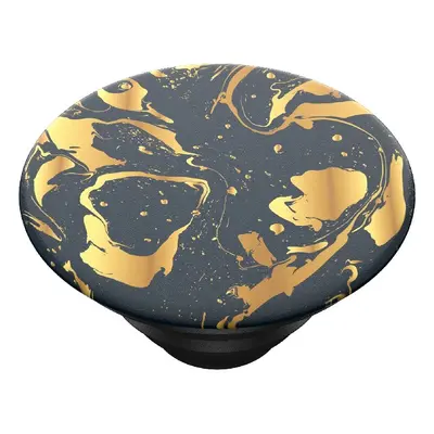 PopSockets PopTop Gen.2, Gilded Swirl, zlatá spirála na černém pozadí, výměnný vršek