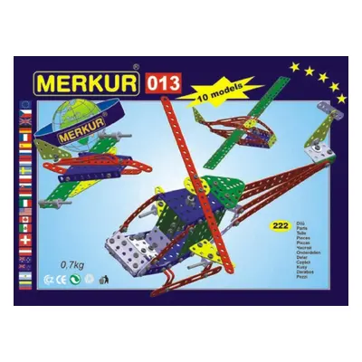 Merkur Toys Stavebnice MERKUR 013 Vrtulník 10 modelů 222ks