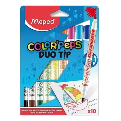 Maped Dětské fixy Maped Color'Peps Duo Tip 10 barev oboustranné