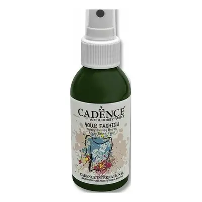 Cadence Barvy na textil Cadence Your Fashion tmavě zelená 100ml sprej