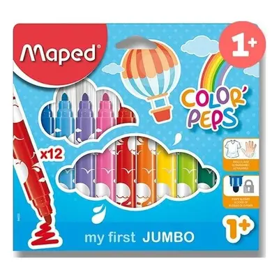 Maped Dětské fixy Maped Color'Peps Jumbo 12 barev