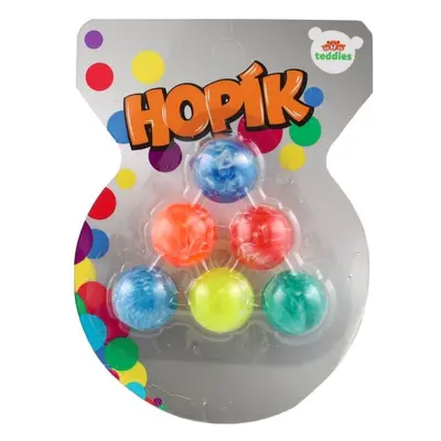 Teddies Hopík/míček 3cm 6ks mramorované