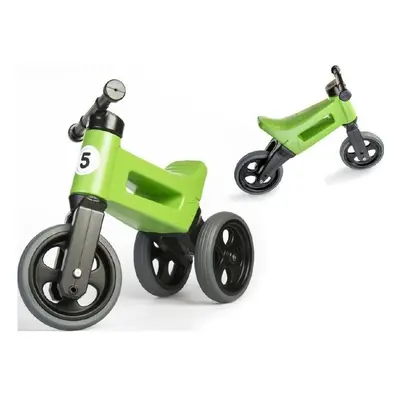 Teddies odrážedlo FUNNY WHEELS Rider Sport zelené 2v1, výška sedla 28/30cm 18m+