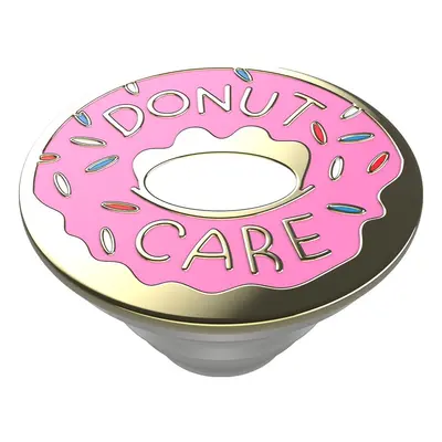 PopSockets PopTop Gen.2, Donut Care Enamel, smalt+kov, růžová kobliha, výměnný vršek