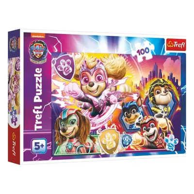 Trefl Puzzle Seznamte se s mocnými štěňaty Paw Patrol/Tlapková patrola 100 dílků