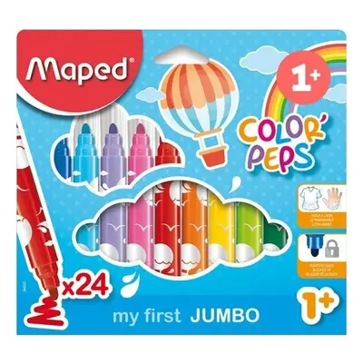 Maped Dětské fixy Maped Color'Peps Jumbo 24 barev