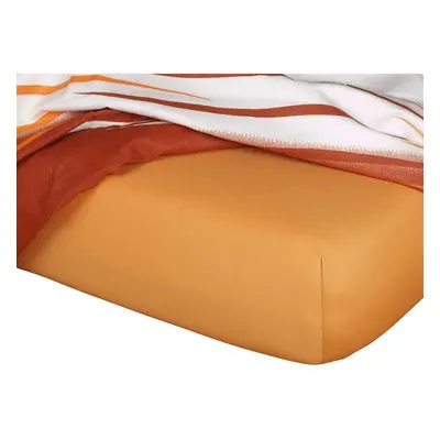 Dadka Jersey prostěradlo do postýlky karamel 60x120