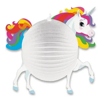 PaperMate Papírový lampion Unicorn průměr 25 cm