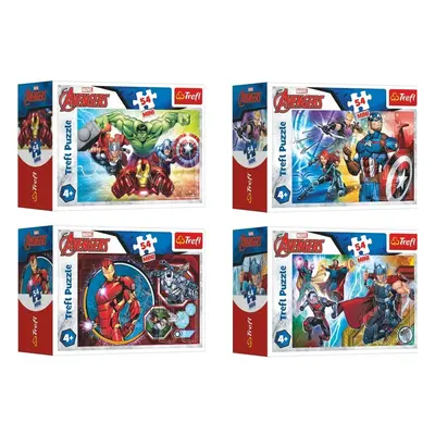 Trefl Minipuzzle 54 dílků Avengers/Hrdinové 4 druhy