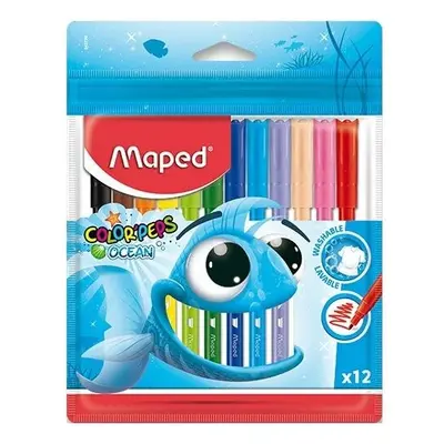 Maped Dětské fixy Maped Color'Peps Ocean 12 barev