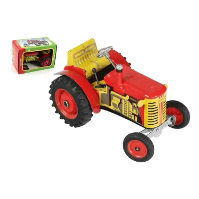 Kovap Traktor Zetor červený na klíček 14 cm 1:25