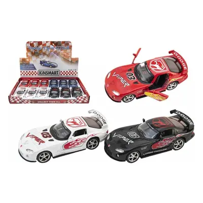 Teddies Auto Kinsmart Dodge Viper 12,5cm kov/plast na zpětné natažení