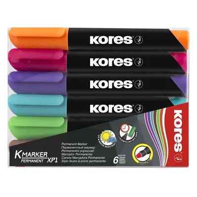 Kores Popisovač K-Marker permanent sada 6ks