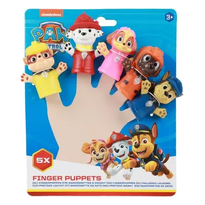 Teddies Maňásek prstový 5ks Tlapková patrola/Paw patrol guma 6cm