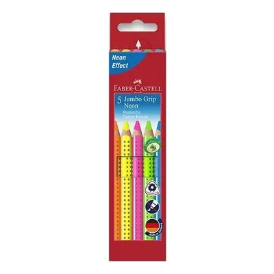 Faber-Castell Pastelky Faber-Castell Jumbo Grip Neon 5 barev