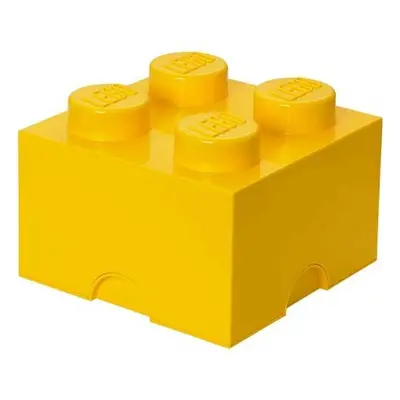 Lego úložný box 4 - žlutý