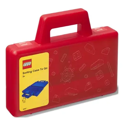 Lego úložný box TO-GO - červená