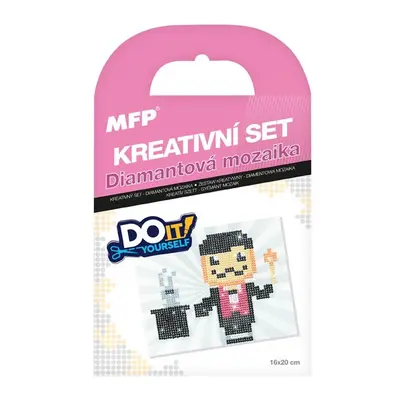 kreativní set - diamantová mozaika kouzelník 1042143