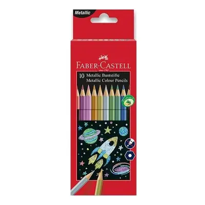 Faber-Castell Pastelky Faber-Castell Metalické 10 barev