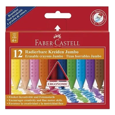 Faber-Castell Plastové pastelky Faber-Castell Plastic Colour Jumbo 12 barev