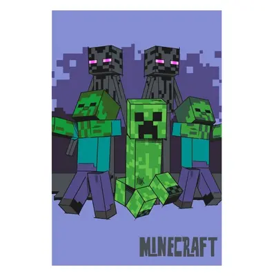 Halantex Dětská deka Minecraft Mobs coming for you