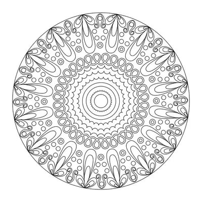 Malování pískem šablona Mandala 21.