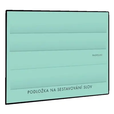 Podložka na sestavování slov PASTELINI zelená