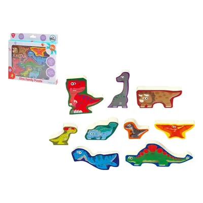 Teddies Puzzle/Vkládačka deskové dinosauři