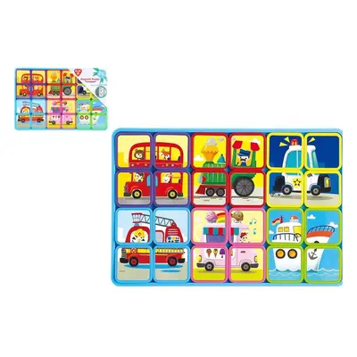 Teddies Puzzle magnetické deskové doprava