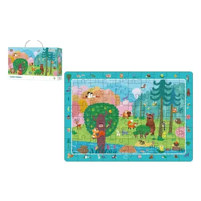 Teddies Puzzle Přátelé z lesa 80 dílků