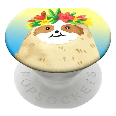 PopSockets PopGrip Gen.2, Aloha Sloth Gradient, lenochod na duhovém podkladu