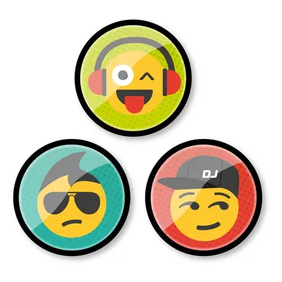 Sada odznáčků Nikidom Roller Pins Emoticons Fun