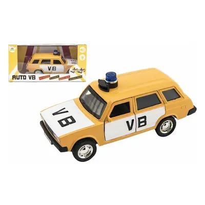 Teddies Policejní auto VB combi kov/plast 11,5cm na zpětné natažení na baterie se zvukem