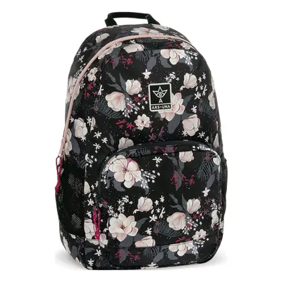 Ars una Studentský batoh Flowery Black AU14