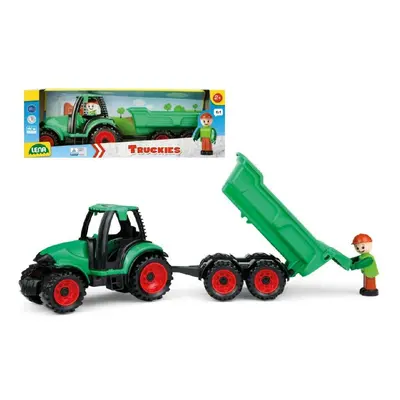 Lena Auto Truckies traktor s vlečkou a figurkou 32 cm