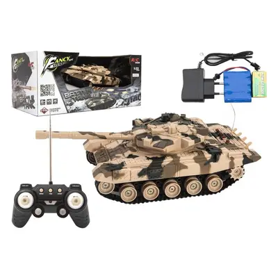 Teddies Tank RC hnědý