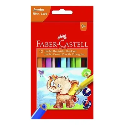 Faber-Castell Pastelky Faber-Castell Extra Jumbo 12 barev