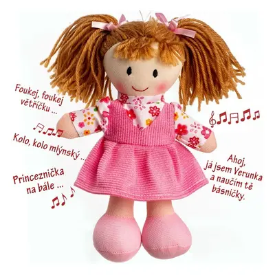 Teddies Panenka Verunka hadrová 20cm česky mluvící