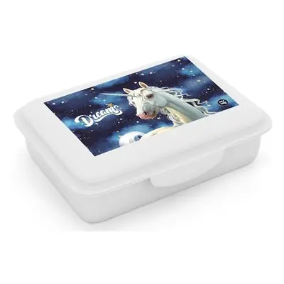 Karton P+P Box na svačinu s přihrádkou Unicorn 1