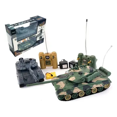 Teddies Tank RC 2ks 33cm+dobíjecí pack tanková bitva