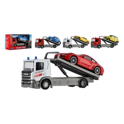 Dromader Auto odtahovka Welly Scania P320 + auto kov/plast 15cm 4 barvy